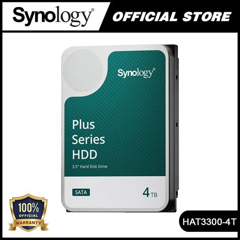 Synology 3.5Inch 4TB Plus Series Hard Drive 3 year warranty